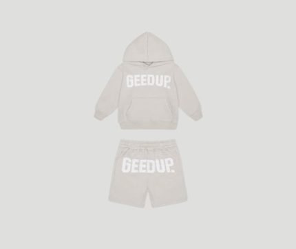 Geedup Cities Kids Tracksuit Grey/White