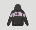Geedup Team Logo Charcoal Dusty Pink Hoodie