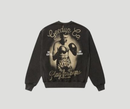 Geedup PFK Boxer Crewneck Washed Black