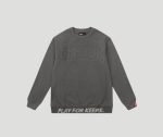Geedup PFK Core Logo Embossed Crewneck Asphalt