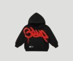 Geedup Handstyle Kids Tracksuit Black/Burnt Orange
