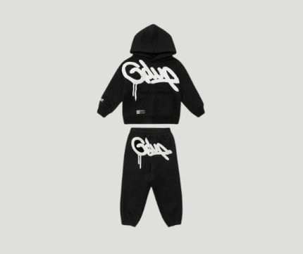 Geedup Handstyle Kids Tracksuit Black/White
