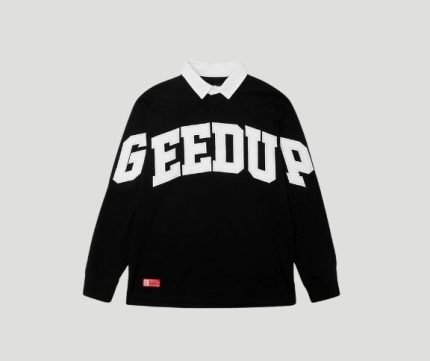Geedup O/S Team Logo Rugby Jersey Black