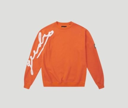 Geedup Script Logo Crewneck Orange