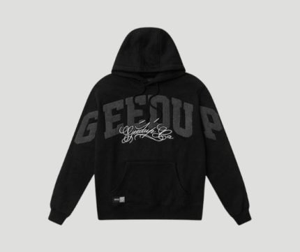 Geedup Team Logo Cursive Hoodie Black/Grey