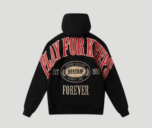Geedup PFK Company Hoodie Black/Red/Cream Geedup PFK Company Hoodie Black/Red/Cream