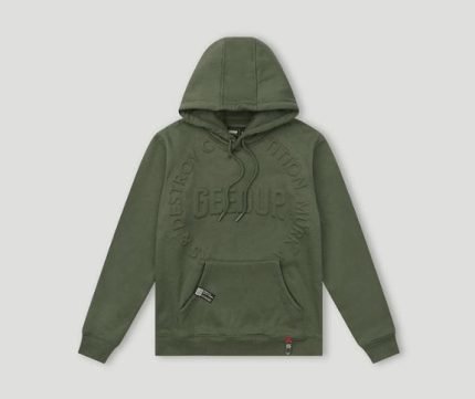 Geedup O/S Emblem Emboss Hoody Military Green