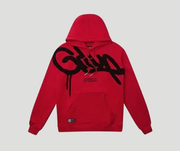 Geedup Handstyle Hoodie Red & Black Geedup Handstyle Hoodie Red & Black