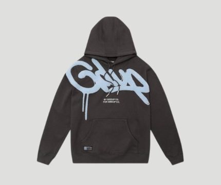 Geedup Handstyle Hoodie Graphite/Pale Blue