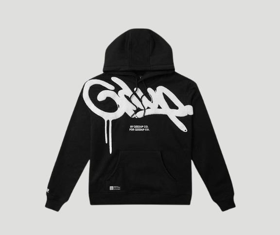 Geedup Handstyle Hoodie Black/White Geedup Handstyle Hoodie Black/White
