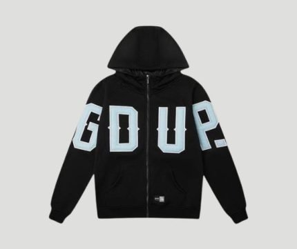 G.D.U.P Zip Hoodie Black/Cool Blue