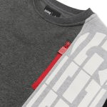 Geedup Sportsman Zip Crewneck Grey / Black
