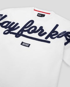 Geedup PFK Script T-Shirt White/Navy