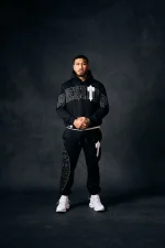 Geedup Team Logo x Irongate T Trackpant Black/White
