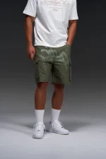 Geedup Handstyle Cargo Short Olive Tonal