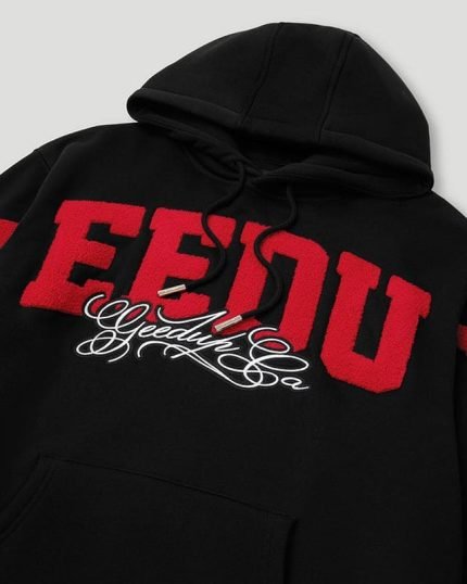 Geedup Team Logo/Handstyle Hoodie Black/Red